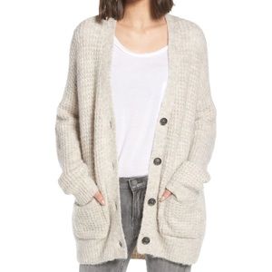 BP Oversized Waffle Stitch Cardigan